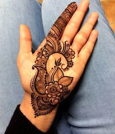 Easy Arabic Henna Designs, Henna Designs For Beginners, Mehndi Designs Finger, Henna Hand Designs, Palm Mehndi Design, Simple Mehendi Designs, Arabic Henna Designs, Tato Henna, Eid Mehndi Designs