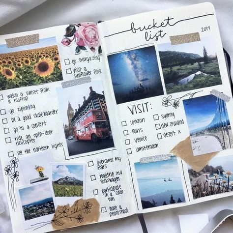 Travel Bullet Journal Ideas, Travel Bullet Journal, Bucket List Journal, Travel Journal Scrapbook, Bullet Journal Ideas, Memory Journal, Picnic Ideas, Scrapbook Book, Bullet Journal Aesthetic