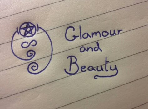 Glamour and beauty sigil Desired Body Sigil, Sigil For Beautiful Face, Sigils Beauty, Glamour Sigils, Beauty Sigils Witchcraft, Glamor Magic Sigils, Glamour Sigil, Sigils For Beauty, Glamour Magick Sigil