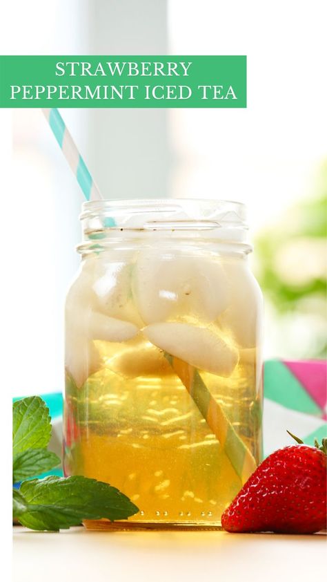 Domestic Geek, Geek Food, Perfect Summer Drink, Iced Tea Recipes, Refreshing Summer Drinks, Peppermint Tea, Agave Syrup, Summer Drink, New Cookbooks