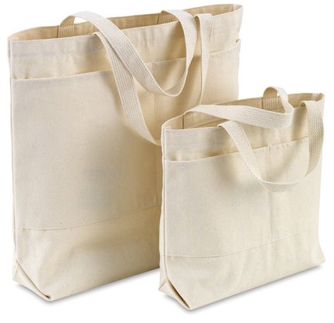 Canvas Bags Tote Bag With Pockets, Grocery Shopping Bags, Blank Apparel, Bag Essentials, Canvas Bags, Creation Couture, Craft Bags, Eco Bag, Wholesale Bags