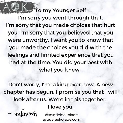 How beautiful is this?? 🥰  At the beginning of my healing journey I ploughed into many things to try and figure out how to fix what felt like was broken in me.  One of the things I discovered, learnt about and explored was inner child work. If you have unhealed childhood wounds and you’ve never come across inner child work, I highly recommend it.   I now use what I’ve learnt in the amazing transformation work I do with my clients.   Learn more about healing from the past and how it can help you How To Heal Childhood Wounds, Healing Childhood Wounds, Healing From The Past, Wounds Quotes, Inner Child Quotes, Healing Childhood, Childhood Wounds, Inner Child Work, My Healing Journey