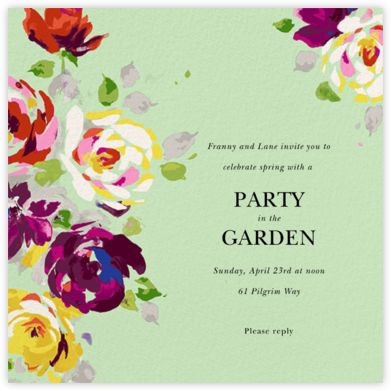 Spring Fling Party, Gala Invitation, Modern Classic Wedding Invitations, Online Party Invitations, Spring Entertaining, 100 Day Celebration, Belated Birthday Card, Tea Party Invitations, Kids Birthday Themes