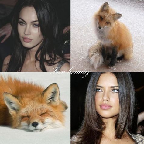 types of beauty #deer #cat #bunny #fox Deer Pretty Celebrity, Fox Face Makeup, Cat Pretty Makeup, Bunny Makeup Look, Derin Core, Deer Beauty, Deer Pretty, Bunny Beauty, Fox Beauty