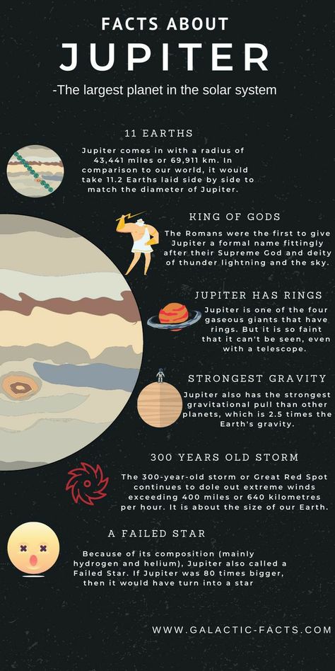 Facts About Jupiter, Jupiter Facts, Solar System Facts, Great Red Spot, Jupiter Planet, Solar System Projects, Ice Giant, Planet Jupiter, Astronomy Facts