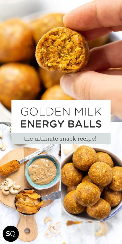 Best Vegan Protein Powder, Vegan Energy Balls, Energy Balls Healthy, Best Vegan Protein, Anti Inflammation Recipes, Energy Ball Recipe, Turmeric Recipes, Simply Quinoa, Turmeric Latte