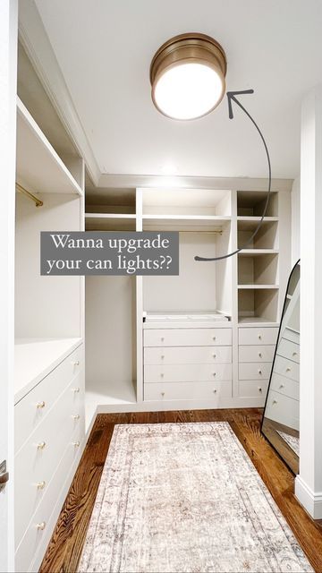 Closet Ceiling Lighting Ideas, Light In Closet, Walk In Closet Light Fixture, Master Closet Lighting, Walk In Closet Lighting, Closet Light Fixture, Closet Lighting Ideas, Closet Inserts, Bathroom Closet Remodel