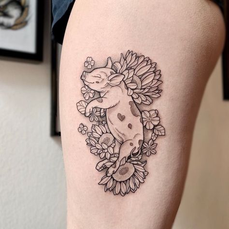 Pig Tattoos, Bull Tattoo, Pig Tattoo, 16 Tattoo, Vegan Tattoo, Bull Tattoos, Taurus Tattoos, With Tattoo, Bee Tattoo