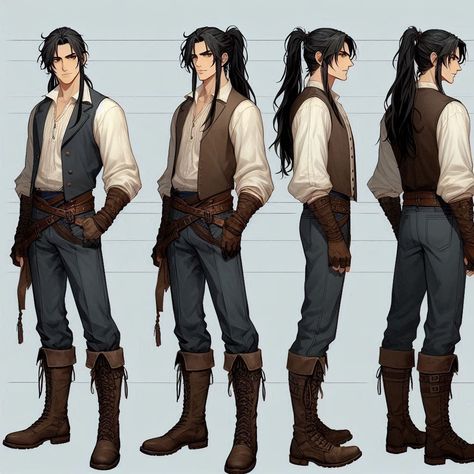 First Mate Pirate, Male Pirate Oc, Male Pirate Character Design, Male Pirate, Pirate Character, Clothes Art, Pirate Outfit, Pirate Fashion, Pirate Art