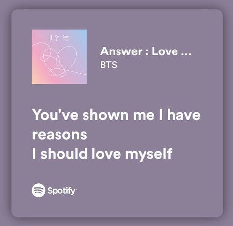 Bts Quotes Aesthetic Lyrics, Bts Songs Quotes, Kpop Song Lyrics Quotes, Love Yourself Bts Quotes, Kpop Love Lyrics, Bts Music Lyrics, Kpop Song Lyrics Wallpaper Aesthetic, Answer Love Myself Lyrics, Bts Lyrics For Bio