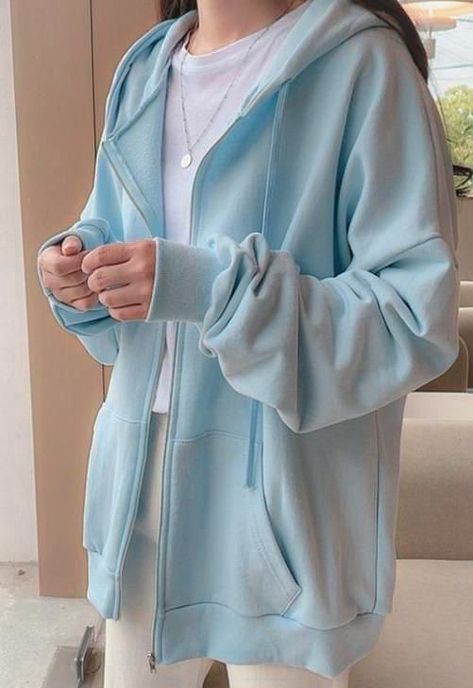 Oversized Coats, Looks Pinterest, Korean Casual Outfits, Casual Day Outfits, Fall Hoodies, Korean Girl Fashion, Hooded Cardigan, Modest Fashion Outfits, Solid Clothes