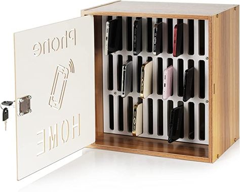 Cell Phone Jail, Phone Lock Box, Locking Storage Cabinet, Electronics Storage, Phone Lock, Classroom Storage, Key Storage, Diy Classroom, Cell Phone Stand