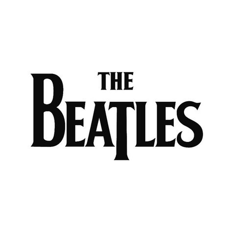 The Beatles Logo Beatles Logo, The Beatles, Black And White, White, Black