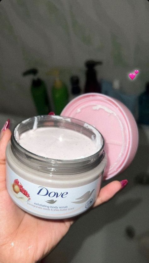 Dove Exfoliating Scrub, Dove Body Wash Aesthetic, Body Scrub Dove, Lavender Hand Scrub, Dove Body Polish, Dove Skin Care, Dove Skincare, Dove Scrub, Dove Body Scrub