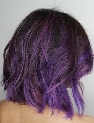 20 Purple Balayage Ideas from Subtle to Vibrant Purple Balayage, Purple Ombre Hair, Dip Dye Hair, Ombre Hair Blonde, Violet Hair, Creative Hair, Hair Idea, Spring Hair, Hair Color Purple