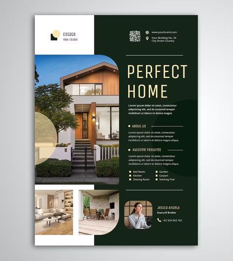 Home Property Flyer Template PSD Airbnb Poster Design, Apartment Flyers Marketing, Marketing Services Flyer, House For Rent Poster, Real Estate Pamphlet Design, Apartment Flyer Design, Property Poster Design Real Estates, Airbnb Flyer Design, Posters Templates Design