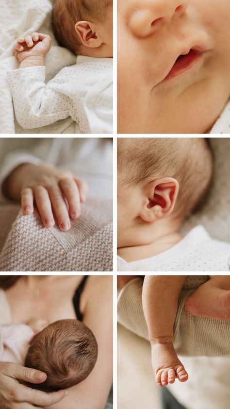 Newborn Simple Photoshoot, Photo Ideas With Newborn, Newborn Photo Diy At Home, Detailed Newborn Pictures, New Born Home Shoot Ideas, Newborn Photo Session At Home, Newborn Photos Details, Poses With Newborn Baby, Newborn Baby Photo Shoot Ideas At Home