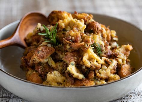 Cabernet Sauvignon Pairing, Pancetta Stuffing, Homemade Stuffing Recipe, Williams And Sonoma, Homemade Stuffing Recipes, Mushroom Stuffing, Thanksgiving Dinner Ideas, Cooking Thanksgiving Dinner, Homemade Stuffing