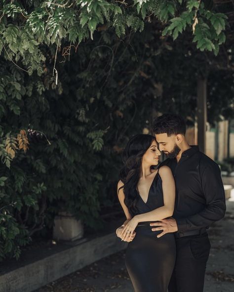 Pre Wed Outfit Ideas, Couple Poses Dinner Date, Couple Picture Ideas Dressed Up, Couples In All Black Outfits, Wedding Night Picture Ideas, Men Pre Wedding Outfit, Pre Wedding Shoot Western Dress, Elegant Photoshoot Ideas Classy Couples, Black Outfits Couples Photoshoot