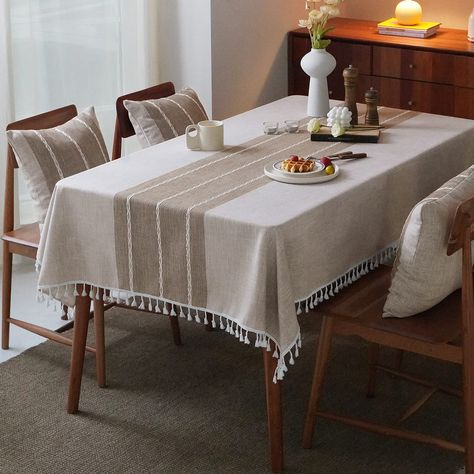 Embroidery Table Cloth, Modern Tablecloths, Decoration Buffet, Farmhouse Tablecloths, Fall Tablecloth, Embroidery Table, Rustic Tablecloths, Rectangle Tables, Dining Table Cloth