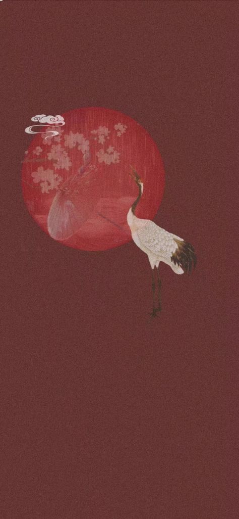 #traditional #chinese #wallpaper #stork #traditionalwallpaper #aestheticwallpapers Traditional Chinese Wallpaper, Chinese Art Wallpaper, Chinese Wallpaper, Traditional Chinese Art, Traditional Chinese, Chinese Art, Art Wallpaper, Art Inspiration, Celestial Bodies