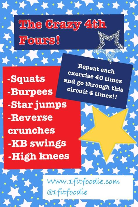 Happy fourth of JULY workout!!!!! #1fitfoodie #workout 4th Of July Workout, July Workout, Sunday Workout, Holiday Workout, Reverse Crunches, Health Activities, Boot Camp Workout, Happy Fourth Of July, Gym Motivation Quotes