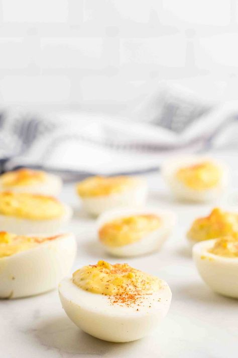 Traditional Southern Deviled Eggs are just about perfect for any party, barbecue, or holiday. This classic recipe is easy and delicious! https://www.lanascooking.com/deviled-eggs/ Devilied Eggs, Deviled Eggs Recipe Best, Grapefruit Diet Plan, The Best Deviled Eggs, Egg And Grapefruit Diet, Deviled Eggs Recipe Classic, Devilled Eggs, Stay At Home Chef, Best Deviled Eggs