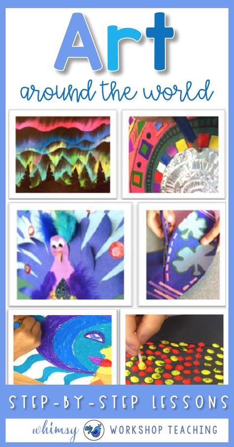 Art Projects From Around The World, Cultural Art Lessons, One Day Art Lessons Elementary, Around The World Crafts For Kids, Library Storytime, Multi Cultural Art, Multicultural Activities, Art Around The World, Environmental Activities