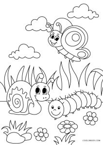 Spring Coloring Sheets, Bug Coloring Pages, Kids Printable Coloring Pages, Free Kids Coloring Pages, Kindergarten Coloring Pages, Preschool Coloring Pages, Spring Coloring Pages, Summer Coloring Pages, Coloring Sheets For Kids