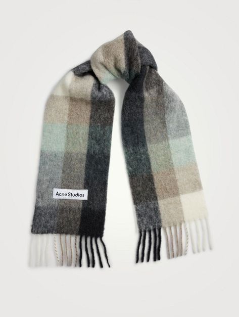 Scarf Acne Studios, Winter Scarf Aesthetic, Acne Studios Scarf Outfit, Coffee Black And White, Scarfs Winter, Acne Scarf, Acne Studios Scarf, Harvard Yale, Scarf Aesthetic