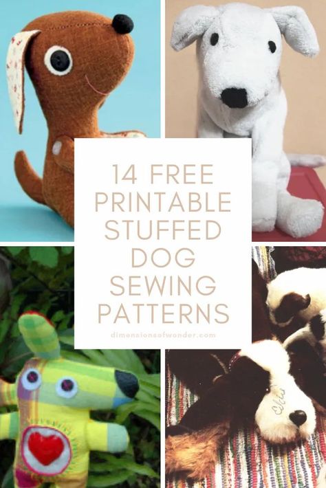 These adorable dog sewing patterns (Free, Printable) from 14 talented creators are cute, sweet, fun, and some are even surprisingly realistic. Diy Felt Animals Patterns Free, Dog Sewing Patterns Free, Sewing Patterns Free Dog, Sister Ideas, Dog Sewing, Dog Template, Free Printable Sewing Patterns, Dog Sewing Patterns, Dog Patterns