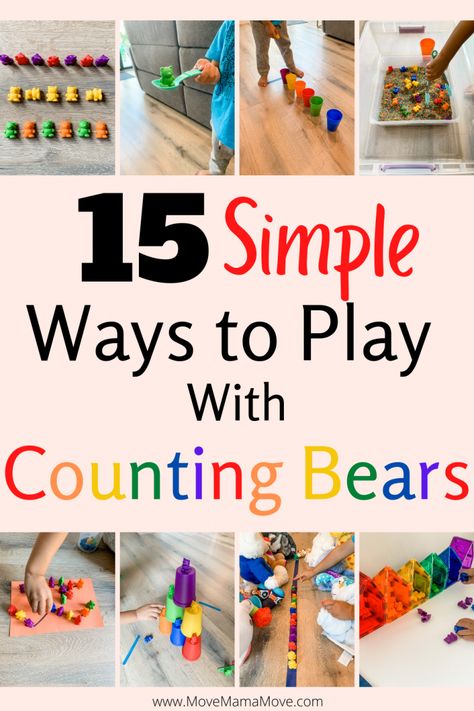 Preschool Bears, Counting For Toddlers, Bears Preschool, Counting Activities Preschool, Counting Bears, Entertaining Kids, Teaching Counting, Counting Activities, Preschool Lessons