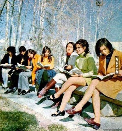 Iranian women in the 70's, before the Islamic revolution Free Iran, Beautiful Iran, Art Final, The Dictator, Iranian Fashion, A Group Of People, Iranian Women, We Are The World, Group Of People