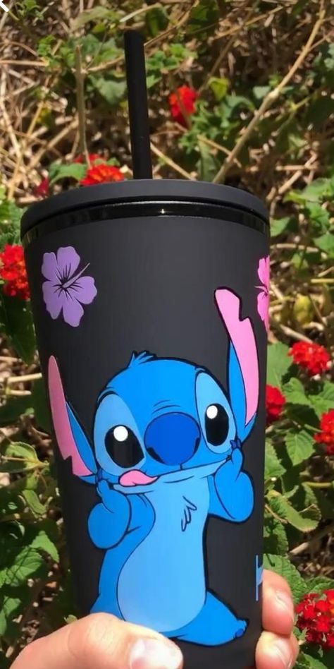 Lilo And Stitch Merchandise, Balloon Basket, Lilo And Stitch Quotes, Photo Stitch, Birthday Basket, Stitch Quote, Disney Pop, Cute Water Bottles, Stitch Gift