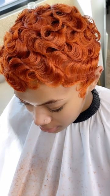 Colored Pixie Cut Black Women, Pretty Short Hair, Twa Styles, Finger Waves Short Hair, Short Permed Hair, Hair Threading, Short Relaxed Hairstyles, Black Women Short Hairstyles, Natural Hair Short Cuts