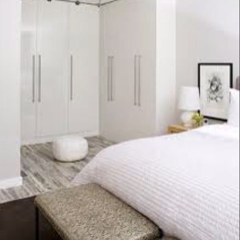 Light & Bright White Closet, Tiny Bedroom, Modern Bedroom Design, Wardrobe Design, Closet Bedroom, Organization Bedroom, Guest Bedroom, Small Bedroom, Modern Bedroom