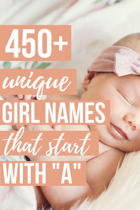 UNIQUE BABY GIRL NAMES THAT START WITH A- Are you set on an "a" name for your new baby girl? From Adalee, Aila, Amory, and Azura- you're sure to find the cutest baby girl name on our ultimate list of baby girl names starting with A! Unique Baby Girl Names That Start With A, Unique Baby Girl Names Starting With A, Baby Girl Names Starting With A, Baby Names That Start With A, Names That Start With A, Girl Names That Start With A, A Names Girl, Unique A Names, Names Starts With A