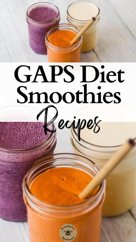 GAPS diet smoothies are a wonderful, easy, and delicious way to pack a lot of nutrition into one tasty drink. Whether you’re just starting with GAPS diet recipes or you’re a seasoned pro looking to expand your options, gut-boosting smoothies can be a versatile and delicious addition to your daily diet. I love whipping up smoothies because they easily cater to my family’s various dietary needs and preferences. Heal Leaky Gut Naturally, Gaps Breakfast, Gaps Diet Recipes, Gaps Recipes, Diet Smoothies, Heal Leaky Gut, Easy Recipes Dinner, Gut Healing Recipes, Heal Your Gut