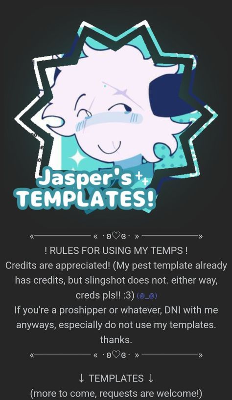 Already posted on my old acc, but this account will be mainly rentry things. To request a rentry, msg me on here or dm me on discord!! (discord: .jazzper_) Discord About Me Template, Aesthetic Discord About Me, Carrd Co Templates Free Link, Rentry Inspo Template, Rentry Templates Free, Cute Discord Server Icons, Pfp Ideas Discord, Discord Icon Aesthetic, Discord Bio Template