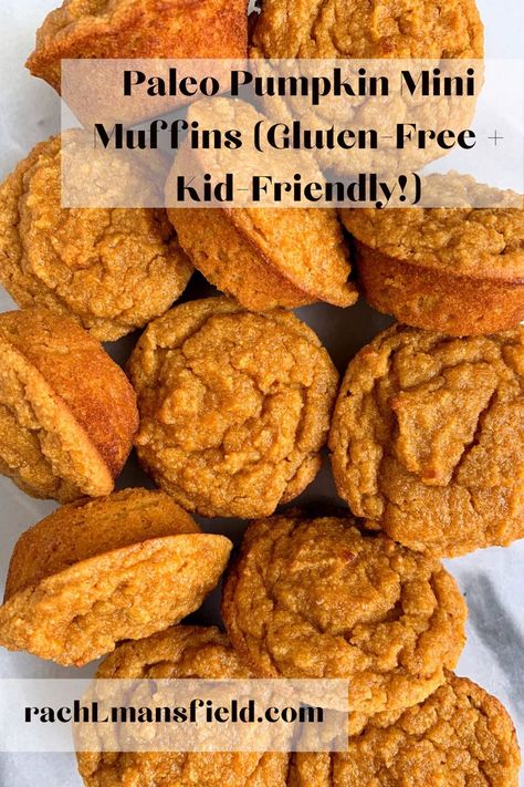 Pumpkin Mini Muffins, Fiber Muffin, Paleo Pumpkin Muffins, Mini Pumpkin Muffins, Paleo Recipes Snacks, Gluten Free Pumpkin Muffins, Pumpkin Snack, Pumpkin Muffins Easy, Paleo Muffins