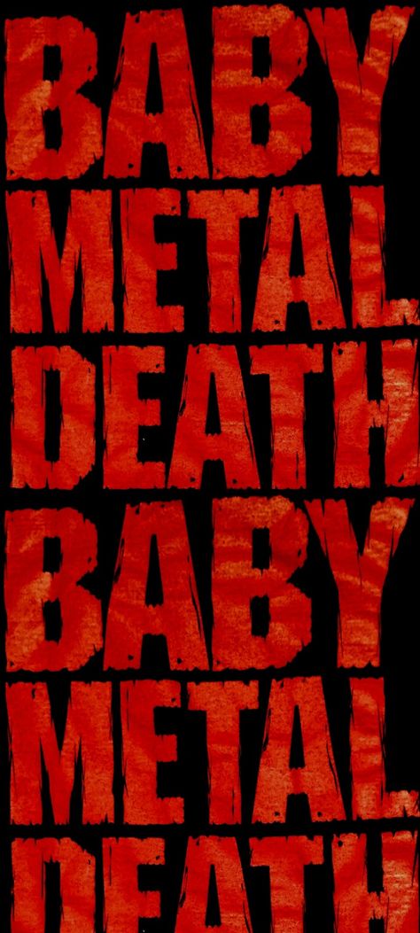 Baby Metal Wallpaper, Babymetal Poster, Babymetal Wallpapers, Random Wallpaper, Grunge Posters, Baby Metal, Wallpaper Animes, Metallic Wallpaper, Music Aesthetic