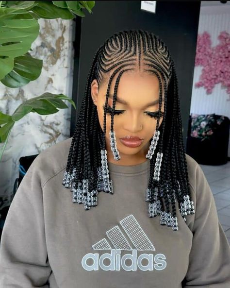 Latest and Best Ghana-Weaving Styles. Ghana Weaving Styles, Fulani Braids Hairstyles, Cornrows With Beads, Latest Braided Hairstyles, Micro Braids Hairstyles, Latest Hair Braids, Cornrows Natural Hair, Ghana Weaving, Short Box Braids Hairstyles