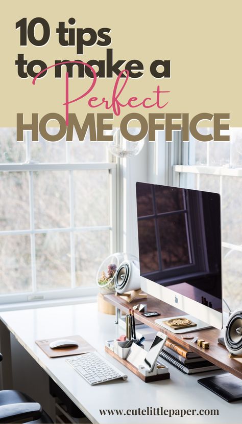 Home Office Inspiration For Men, Wfh Desk Setup Home Office, At Home Office Set Up Ideas, Small Work Room Ideas Home Office, Work From Home Office In Living Room, How To Set Up An Office At Home, Small Office Decor At Home, Home Office Ideas With Two Monitors, Designing A Home Office