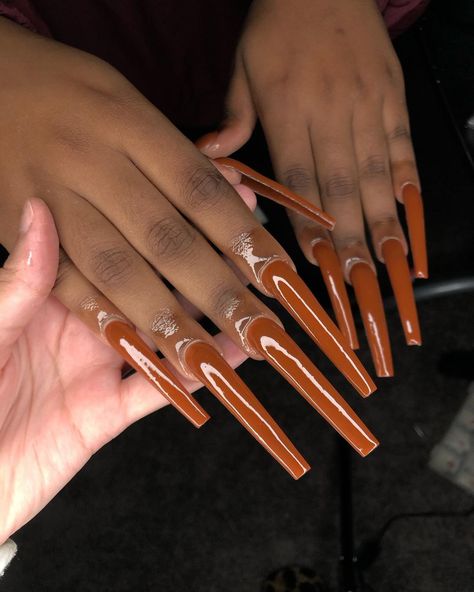 Plain Long Nails, Really Long Nails, Cute Red Nails, Walk With God, Long Acrylic Nail Designs, Dope Nail Designs, Long Acrylic Nails Coffin, Be Encouraged, Long Acrylic