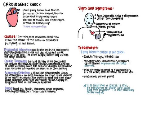 Myocardial Ischemia Nursing, Cardiogenic Shock Pathophysiology, Cardiac Disorders Nursing, Cardiogenic Shock Nursing, Cardiac Medications Nursing, Shock Nursing, Cardiac Cath Lab Nurse, Medication Aide, Cath Lab Nursing