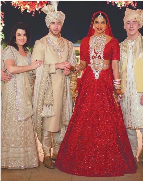 Pretty bridal portrait of Priyanka Chopra wearing Sabyasachi red lehenga for the wedding. See more on wedmegood.com  #wedmegood #indianwedding #sabyasachi #sabyasachibride #sabyasachimukherjee #sabyasachiofficial #indianbride #red #bridallehenga #bridallehengacholi #priyankachopra #priyanka #nickjonas Sabyasachi Lehenga Cost, Sabyasachi Wedding Lehenga, Priyanka Chopra Wedding, Red Wedding Lehenga, भारतीय दुल्हन संबंधी, Sabyasachi Bride, Sabyasachi Lehenga, Indian Bridal Lehenga, Bridal Lehenga Red