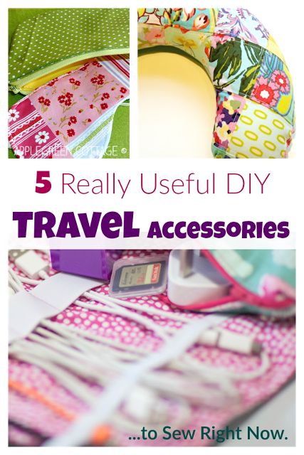 Here are 5 amazingly useful DIY acessories to sew for when you go on vacation, with free patterns and tutorials. Check them out, you'll want to make them all! Accessories To Sew, Diy Travel Accessories, Tote Bag Pattern Free, Zipper Storage, Beginner Sewing Projects Easy, Diy Travel, Leftover Fabric, Travel Diy, Cable Organizer