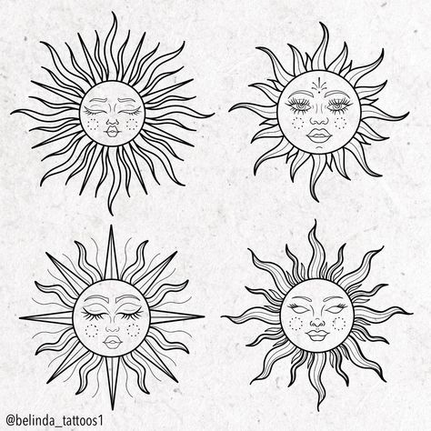 Would love to tattoos these, maybe it’ll bring the sun out ☀️ I’m happy to do them in colour, black and grey or just line work. . . . #sun #suntattoo #suntattoodesign #suntattoidesigns #boldtattoo #tradworkers #neotrad #tattootime Leadership Sun Tattoo, Sun Tattoo With Shading, Black Out Tattoo Sun, Follow The Sun Tattoo, Sun Tattoo Outline, Happy Sun Tattoo, Sun And Butterfly Tattoo, Sun Tattoo Stencil, Ornamental Sun Tattoo