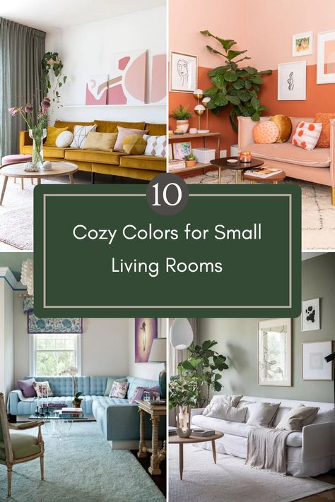 Want to turn your small living room into a warm retreat? Discover our top 10 cozy colors that will make your space feel larger and more inviting! From soft neutrals to playful pastels, these color picks not only brightened your mood but also make your room feel snug and homey. optimally powered by chic vibes while enhancing comfort, these visualTreats you'll adore. Explore creative hints and smart design tips to maximize space as you pin or save your favorites—because every inch counts in style! Small Living Room Colors, Cozy Small Living Room, Cozy Colors, Country Decorating, Chic Vibes, Chic Spaces, Room Paint Colors, Layered Rugs, Small Places