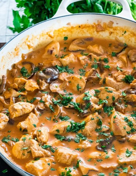 Braiser Pan Recipes, Recipes Coconut Milk, Mushroom Curry, Chicken Mushroom Recipes, Chicken And Mushroom, Kitchen Staples, Rice Recipes For Dinner, Coconut Milk Curry, Oven Chicken